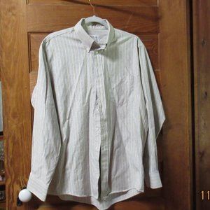 Arrow Dover Men's Button Up Long Sleeve Striped Shirt Size 16 1/2-34/35